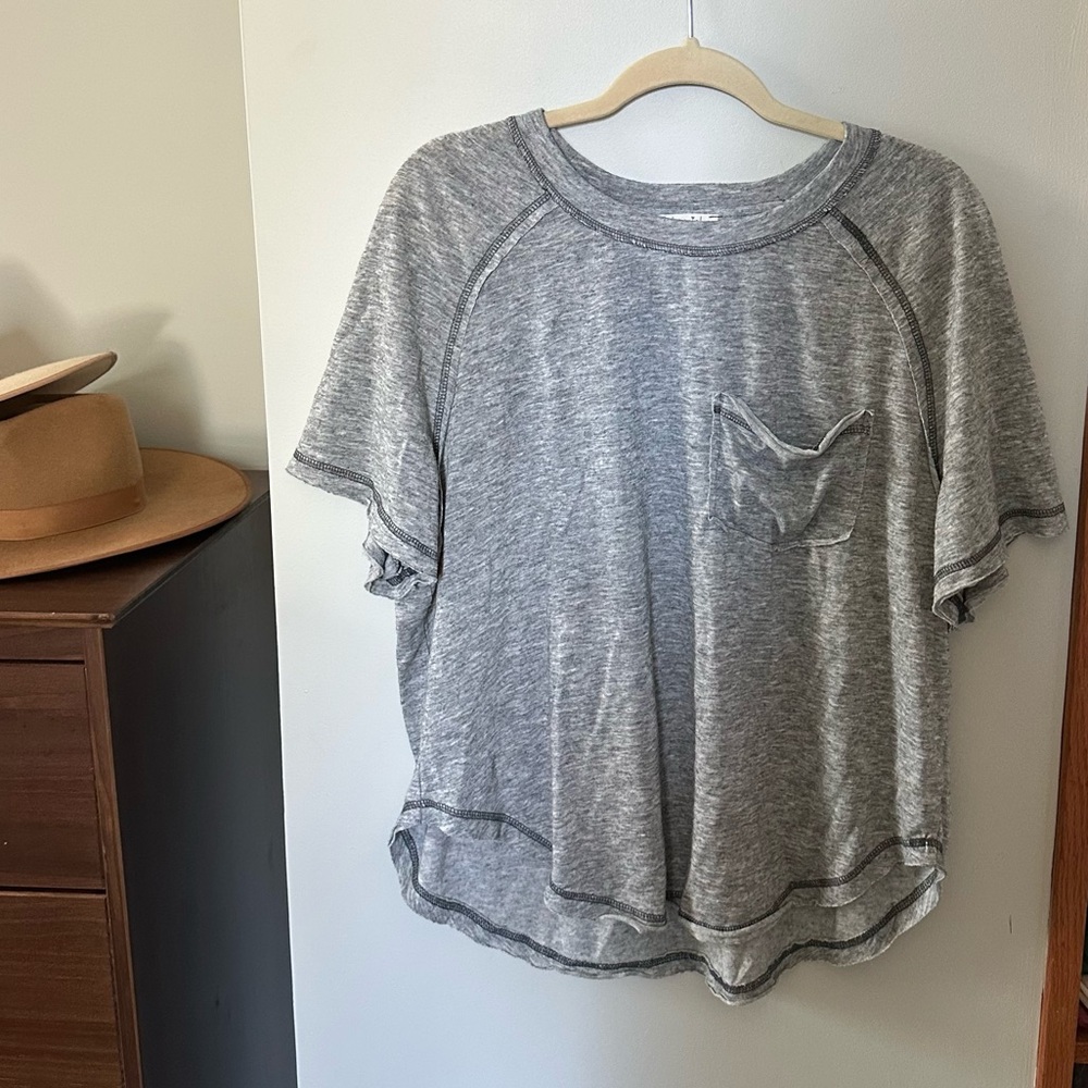 LA MIEL Heather Gray Tee